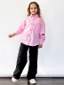 Рубашка для девочки БУШОН, цвет розовый