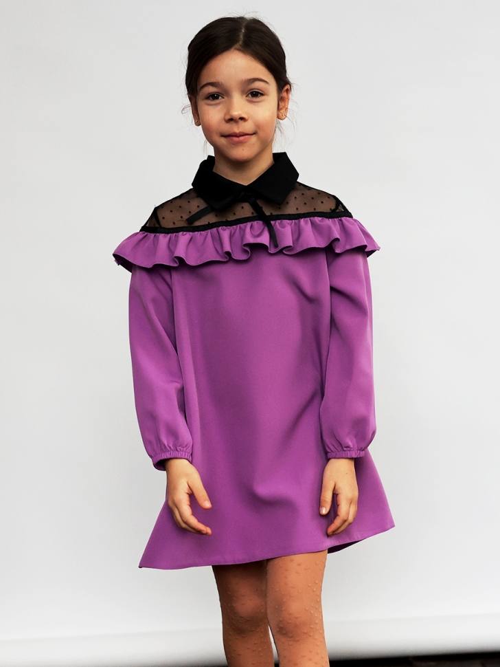 Платье для девочки нарядное БУШОН ST55, цвет сиреневый