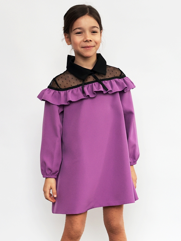 Платье для девочки нарядное БУШОН ST55, цвет сиреневый