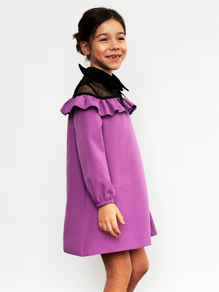 Платье для девочки нарядное БУШОН ST55, цвет сиреневый