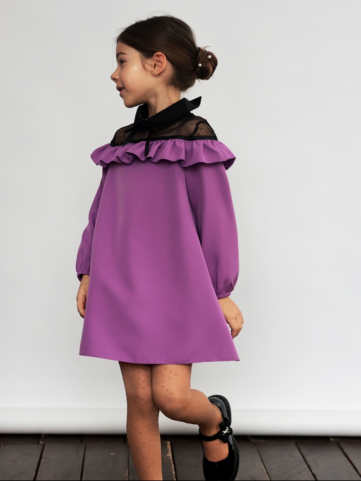 Платье для девочки нарядное БУШОН ST55, цвет сиреневый