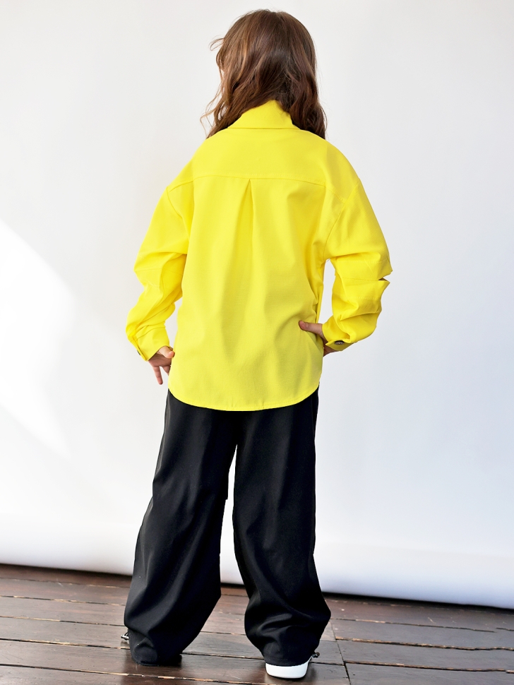 Рубашка для девочки БУШОН, цвет желтый 