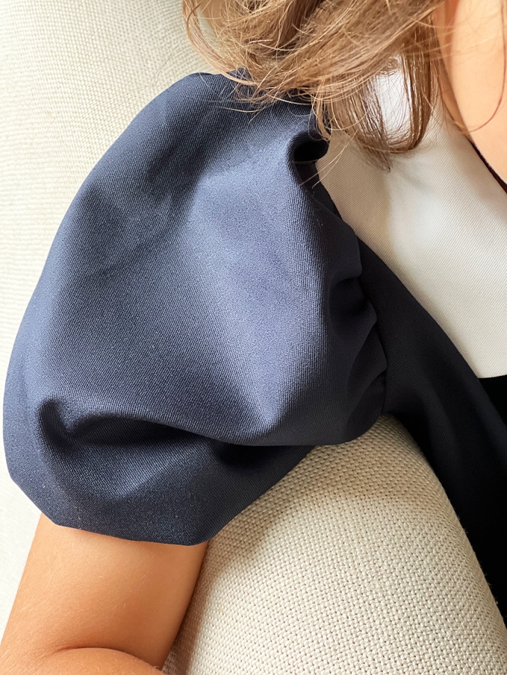 Платье для девочки школьное БУШОН SK20, цвет темно-синий