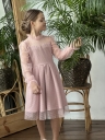 Платье для девочки нарядное БУШОН ST77, цвет пудровый