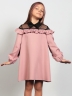 Платье для девочки нарядное БУШОН ST55, цвет пудра 