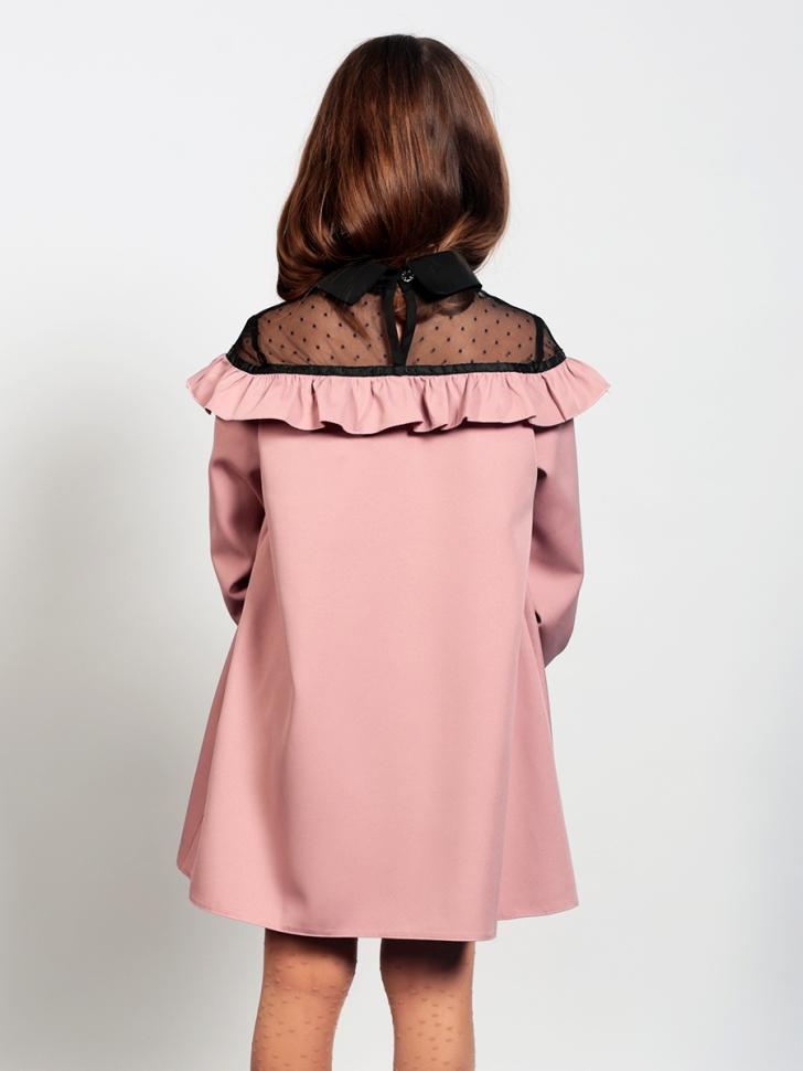 Платье для девочки нарядное БУШОН ST55, цвет пудра 