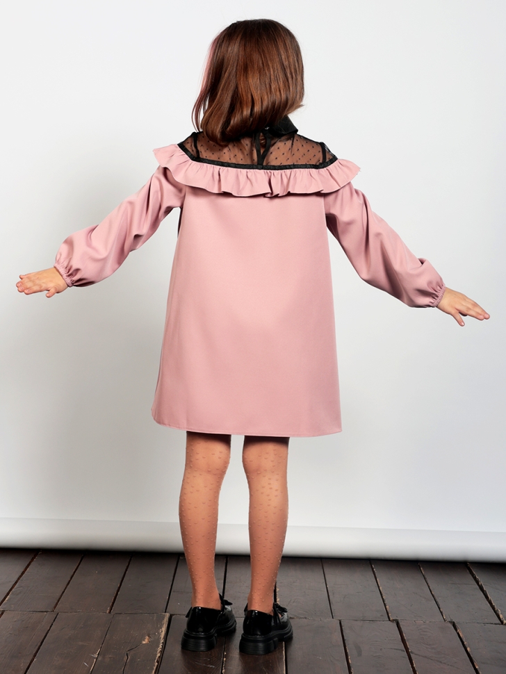 Платье для девочки нарядное БУШОН ST55, цвет пудра 