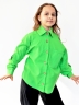 Рубашка для девочки БУШОН, цвет зеленый