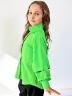 Рубашка для девочки БУШОН, цвет зеленый