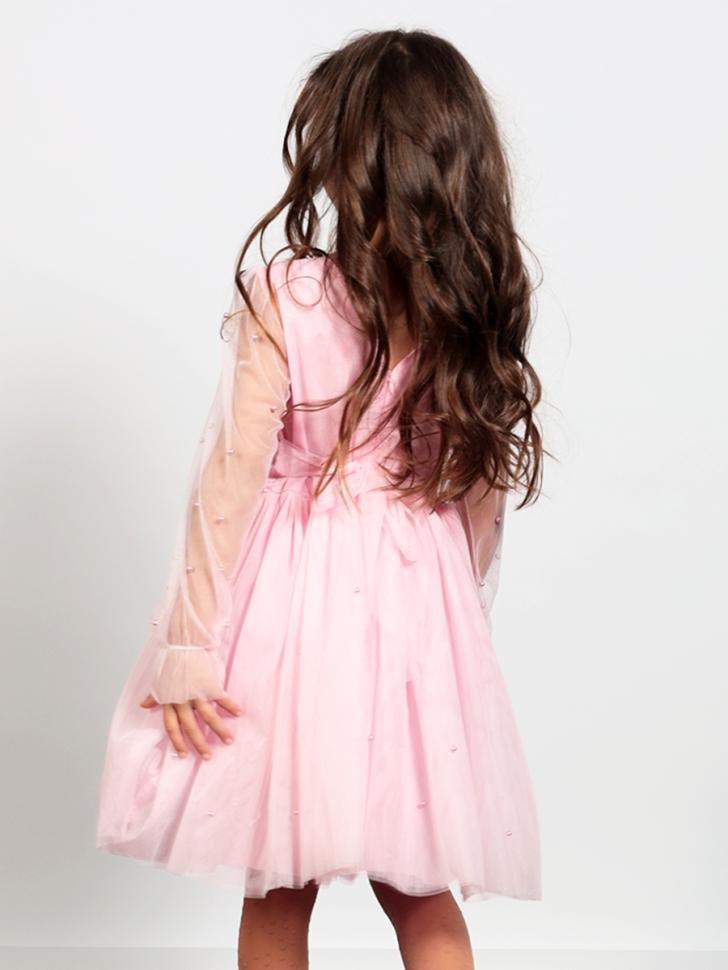 Платье для девочки нарядное БУШОН ST511, цвет розовый 