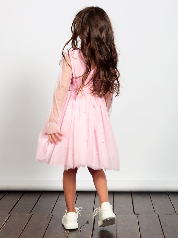 Платье для девочки нарядное БУШОН ST511, цвет розовый 