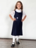 Сарафан для девочки школьное БУШОН SK172, цвет темно-синий