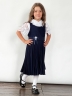 Сарафан для девочки школьное БУШОН SK172, цвет темно-синий