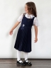 Сарафан для девочки школьное БУШОН SK172, цвет темно-синий
