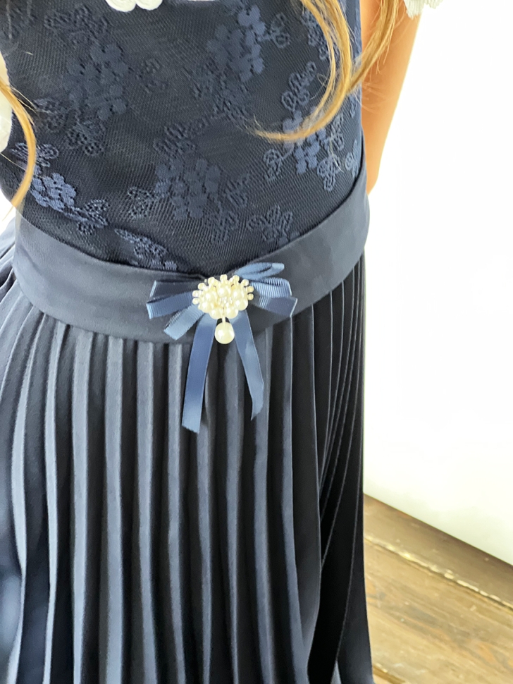 Сарафан для девочки школьное БУШОН SK172, цвет темно-синий