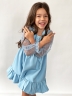Платье для девочки нарядное БУШОН ST52, цвет голубой