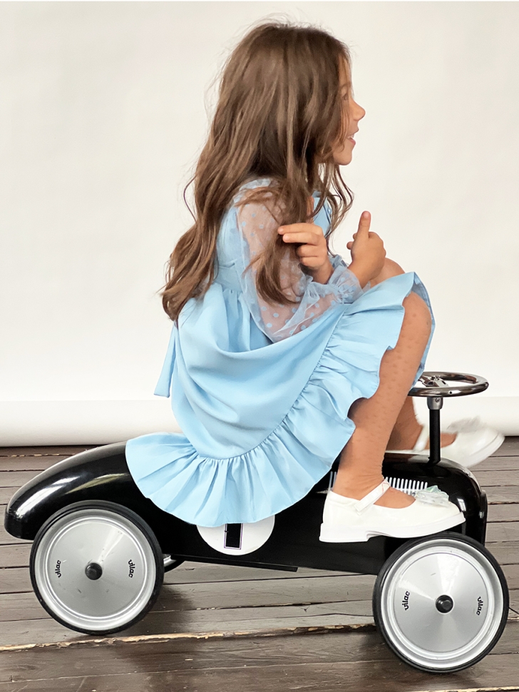 Платье для девочки нарядное БУШОН ST52, цвет голубой