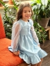 Платье для девочки нарядное БУШОН ST52, цвет голубой