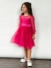 Платье для девочки нарядное БУШОН ST58, отделка фатин, цвет фуксия