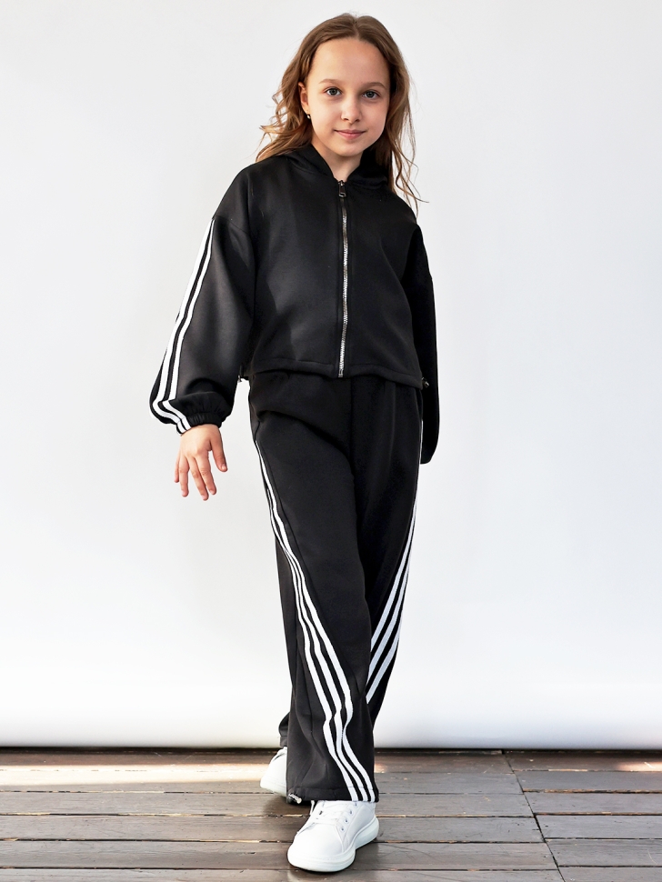 Спортивный костюм для девочки БУШОН SP224, цвет черный