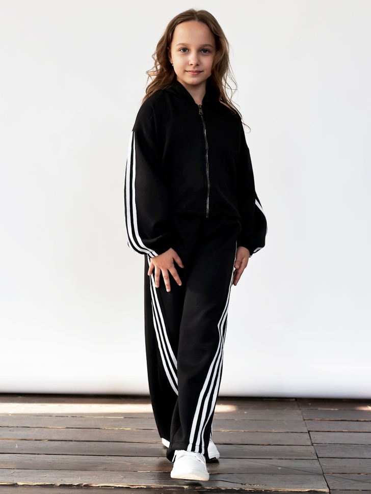 Спортивный костюм для девочки БУШОН SP224, цвет черный