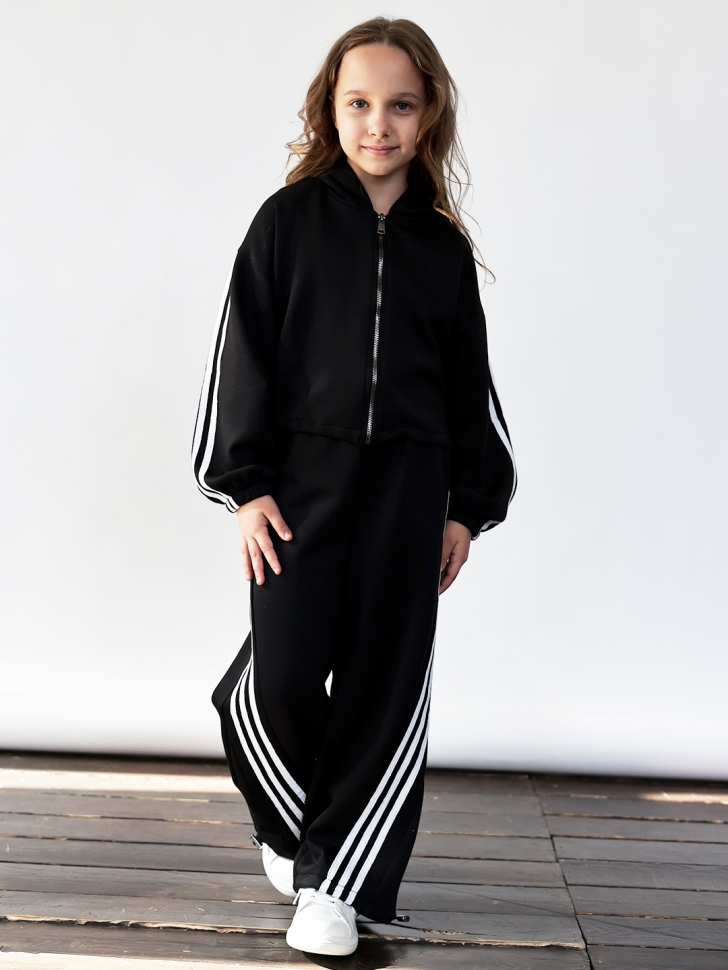 Спортивный костюм для девочки БУШОН SP224, цвет черный