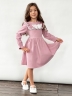 Платье для девочки нарядное БУШОН ST59, цвет пудровый 