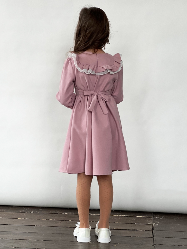 Платье для девочки нарядное БУШОН ST59, цвет пудровый 