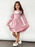 Платье для девочки нарядное БУШОН ST59, цвет пудровый 