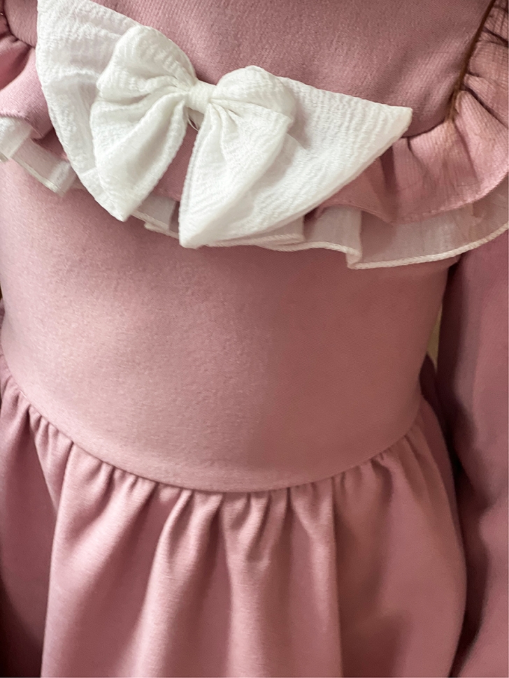 Платье для девочки нарядное БУШОН ST59, цвет пудровый 