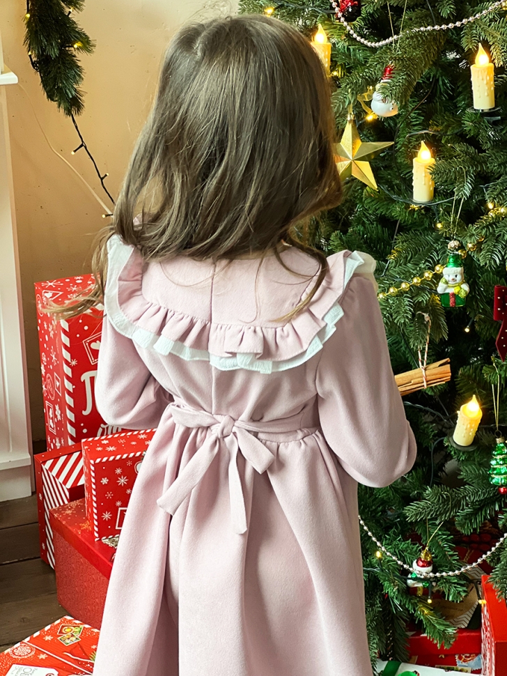 Платье для девочки нарядное БУШОН ST59, цвет пудровый 