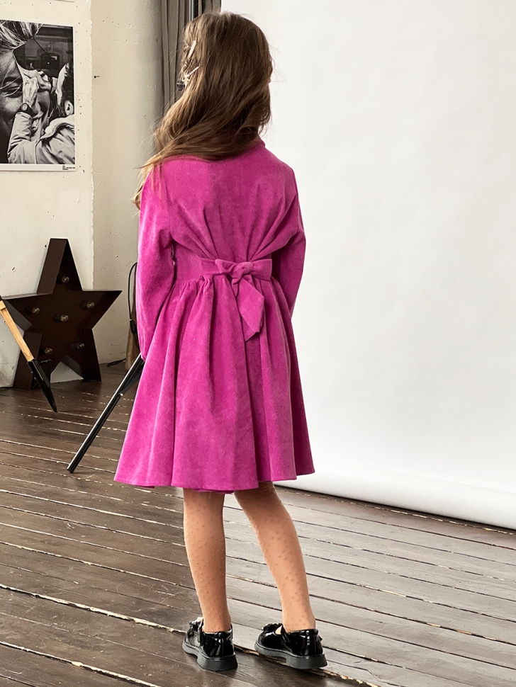 Платье для девочки школьное БУШОН ST73, цвет фиолетовый 