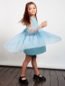 Платье для девочки нарядное БУШОН ST511, цвет голубой 