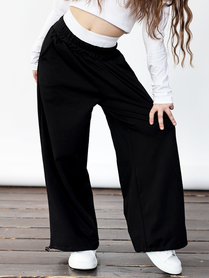 Брюки для девочек БУШОН ST113, цвет черный 