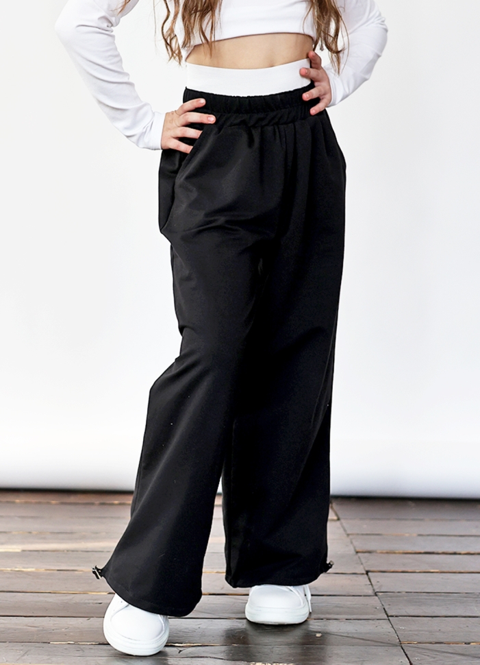 Брюки для девочек БУШОН ST113, цвет черный 