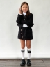 Костюм для девочки пиждак и юбка-шорты БУШОН SK80, цвет черный 