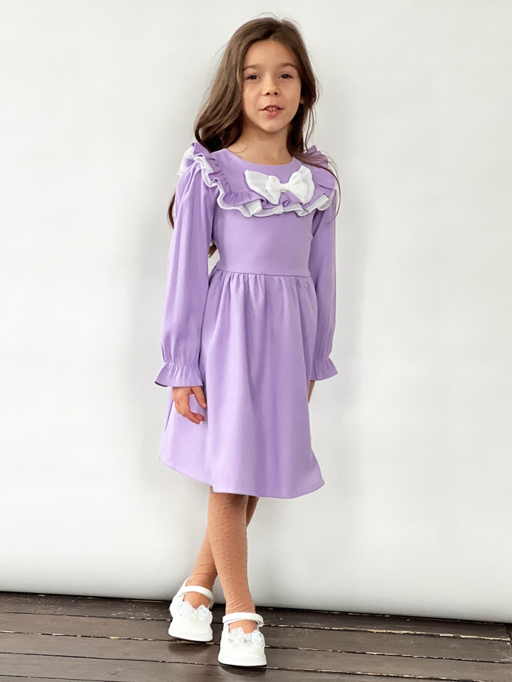 Платье для девочки нарядное БУШОН ST59, цвет сиреневый 
