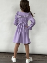 Платье для девочки нарядное БУШОН ST59, цвет сиреневый 