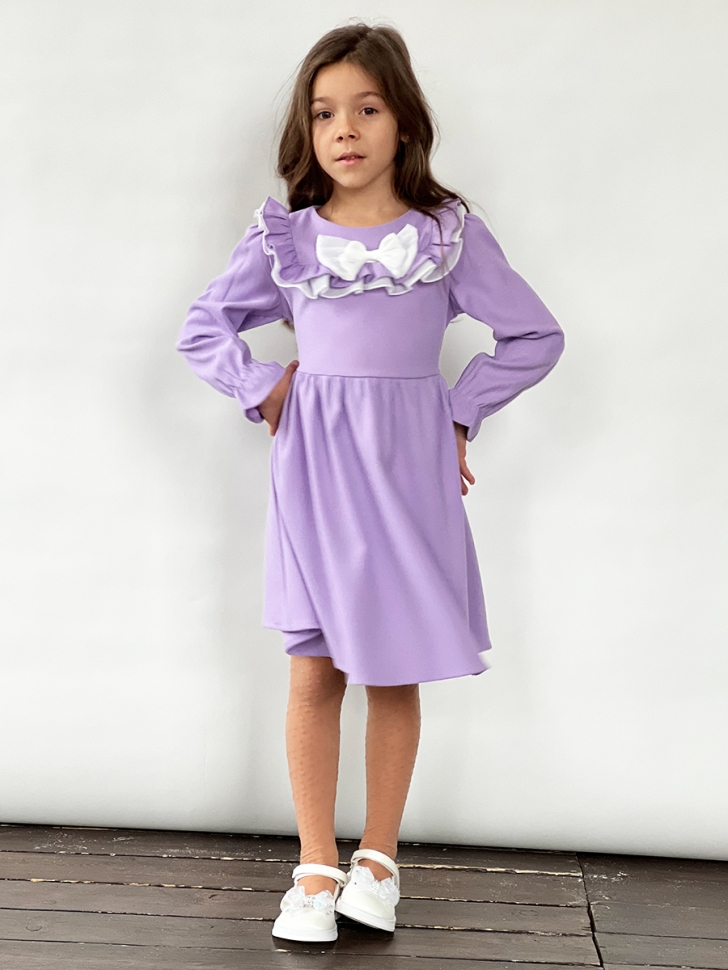 Платье для девочки нарядное БУШОН ST59, цвет сиреневый 
