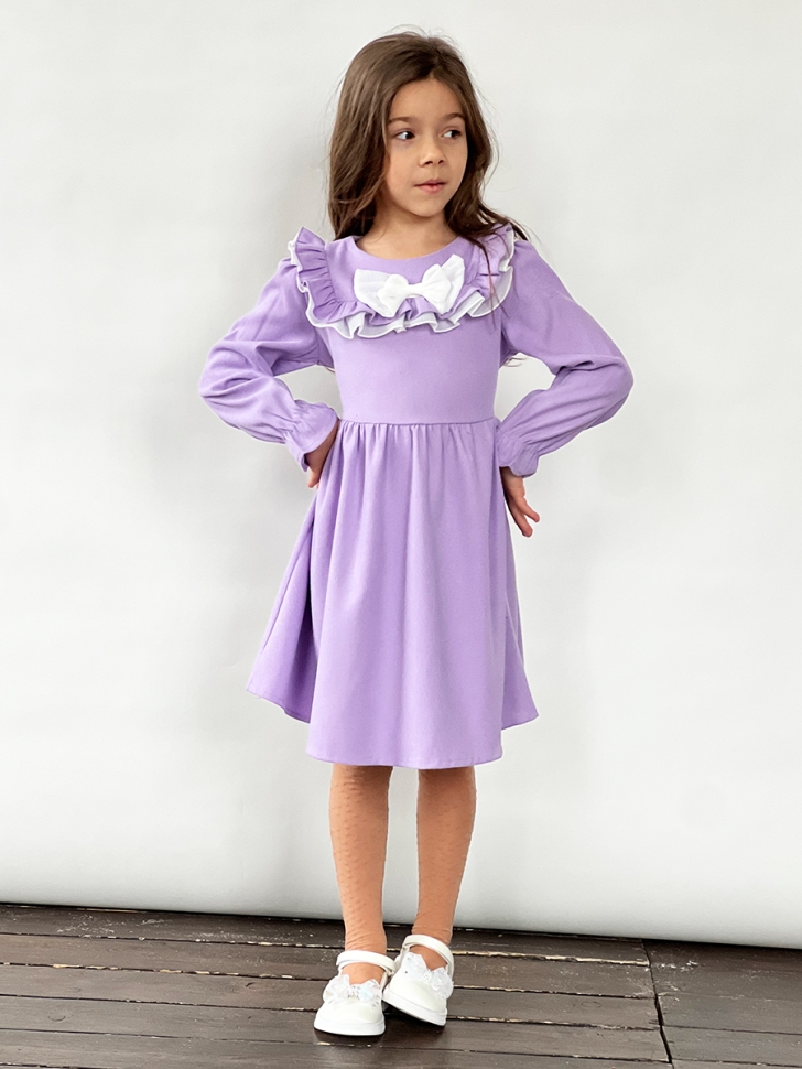 Платье для девочки нарядное БУШОН ST59, цвет сиреневый 