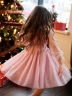 Платье для девочки нарядное БУШОН ST511, цвет пудровый 