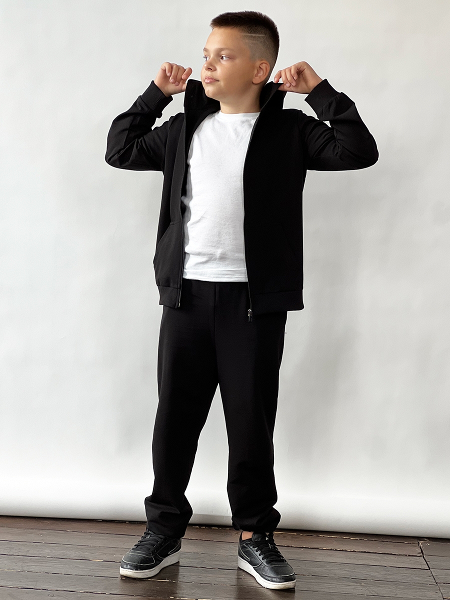 Спортивный костюм для мальчика БУШОН SP20, цвет черный 