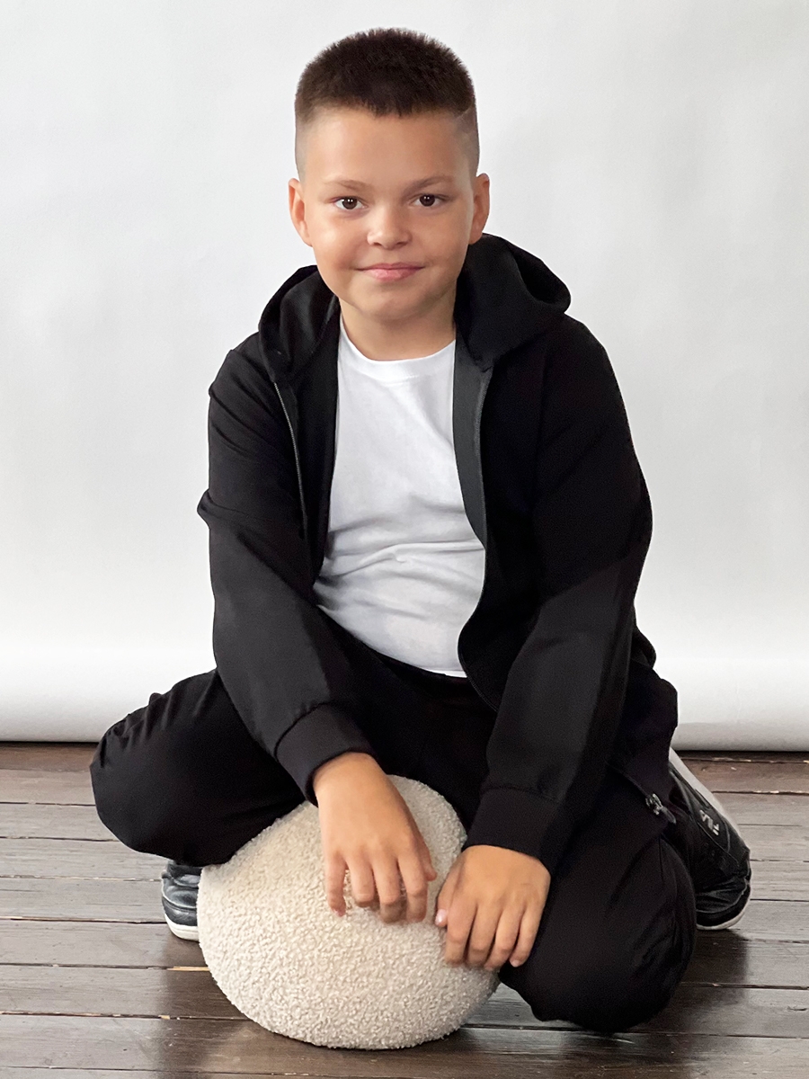 Спортивный костюм для мальчика БУШОН SP20, цвет черный 