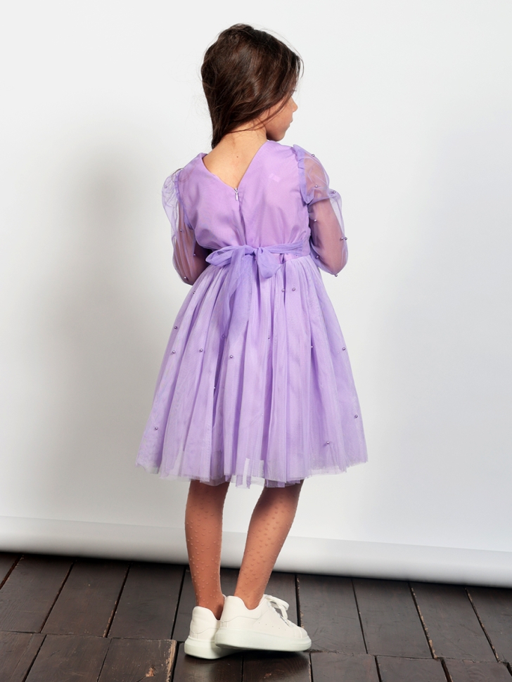 Платье для девочки нарядное БУШОН ST511, цвет сиреневый