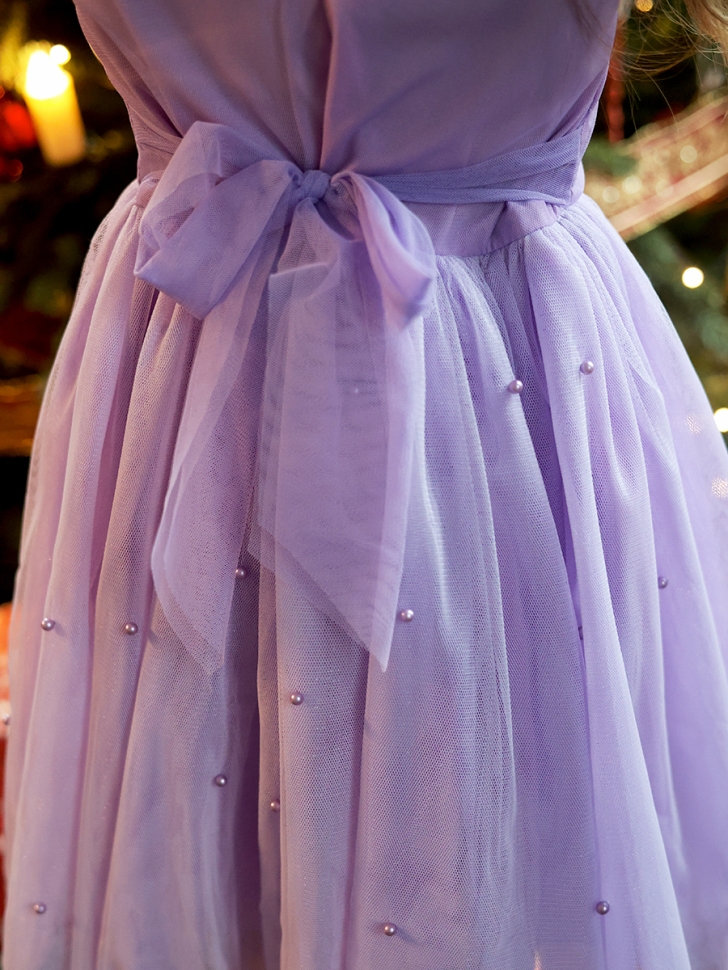 Платье для девочки нарядное БУШОН ST511, цвет сиреневый