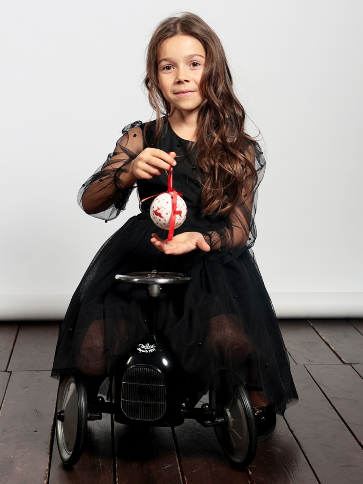 Платье для девочки нарядное БУШОН ST511, цвет черный 