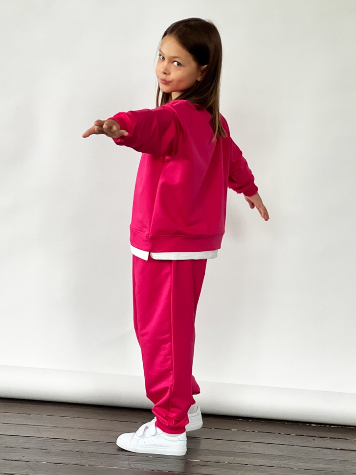 Спортивный костюм для девочки БУШОН SP10, цвет фуксия 