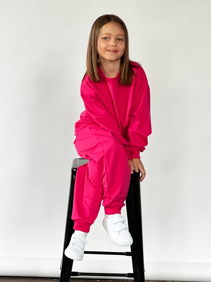 Спортивный костюм для девочки БУШОН SP10, цвет фуксия 