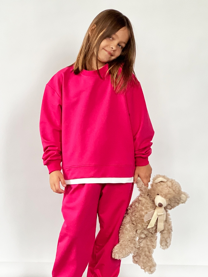 Спортивный костюм для девочки БУШОН SP10, цвет фуксия 