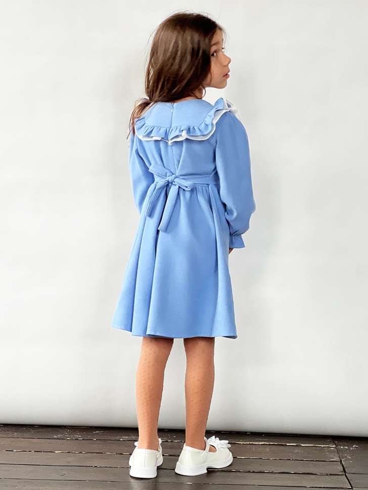 Платье для девочки нарядное БУШОН ST59, цвет голубой 